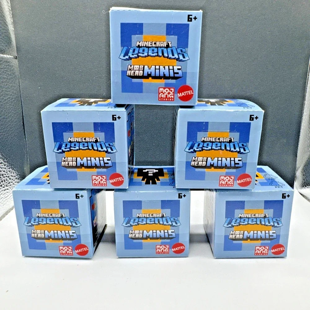 MINECRAFT Lot (6) Mob‎ Head LEGENDS Minis Mystery Figure Boxes New Sealed Mattel